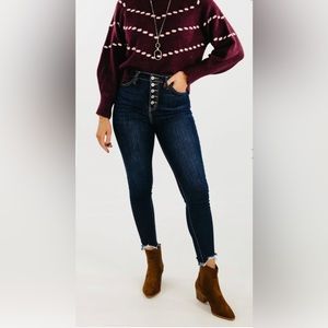 Kan Can high-rise skinny jeans